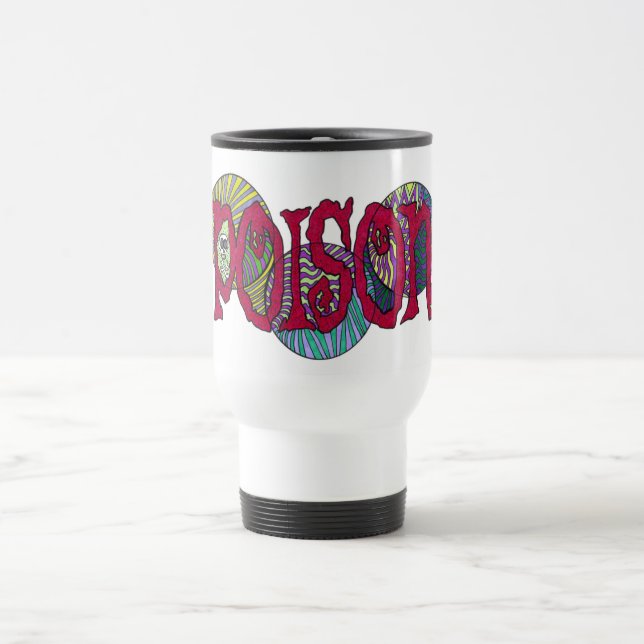 Quel est votre poison ? Tasse de voyage (Centre)