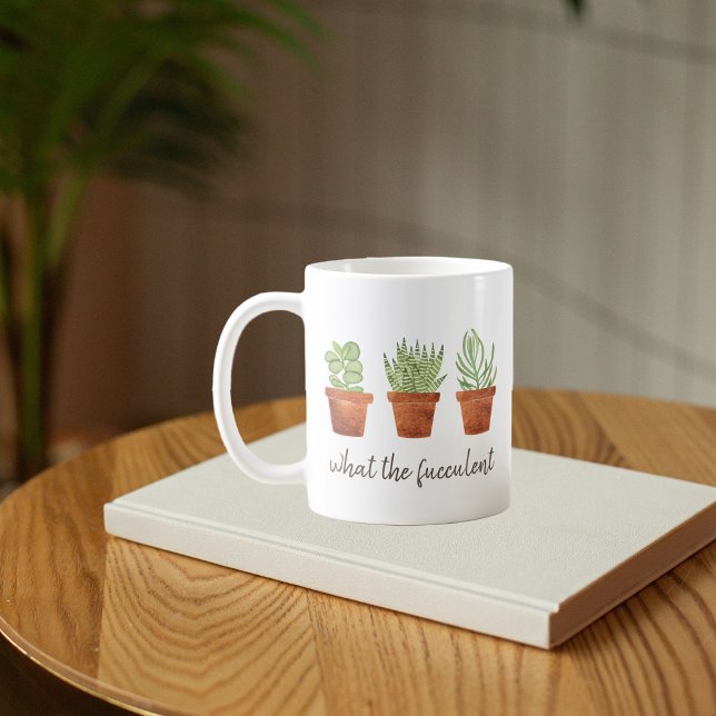 Quel mug à café Fucculent Potted Succulents (Créateur téléchargé)