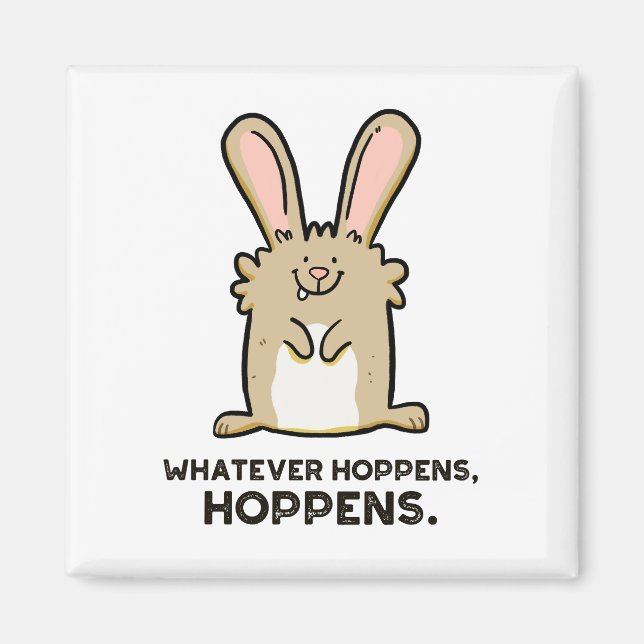 Quel Que Soit Hoppens, Hoppens Rabbit Magnet (Devant)