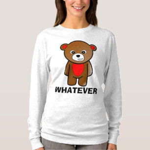 QUEL QUE SOIT L'Amusant T-shirts Mad Teddy Bear