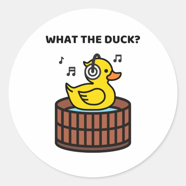 Quel Sticker rond Canard Pun (Devant)