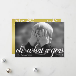 Quelle année (à oublier!) Bonne carte de nouvelle 