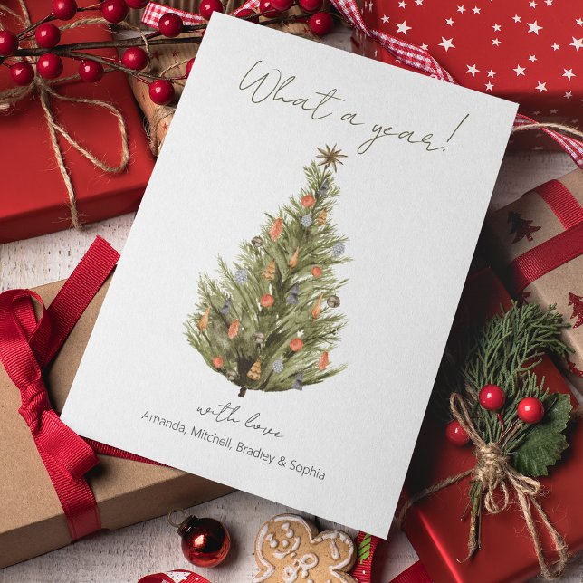 Quelle année !| Carte de vœux de Noël (Créateur téléchargé)