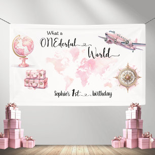 Quelle Bannière Onederful World Pink 1er anniversa