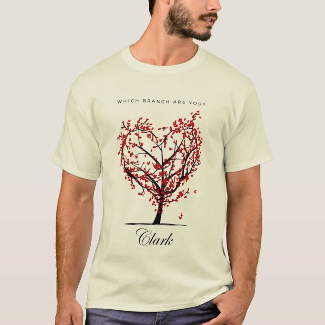 Quelle Branche Êtes-Vous ?" T-shirt arbre de famil (Devant)