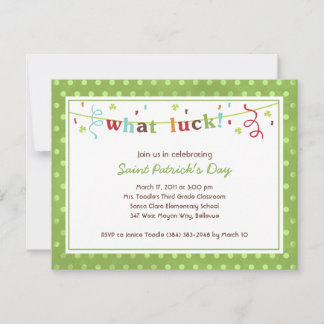 Quelle Chance ! Invitations de la Saint Patrick
