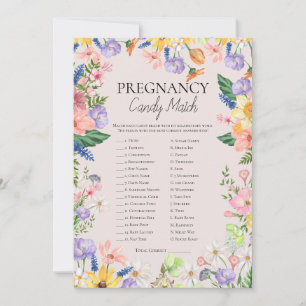 Quelle Douceur C'Est Grossesse Bonbons Match Carte