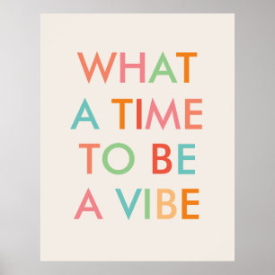 Quelle heure d'être une affiche de citations motiv