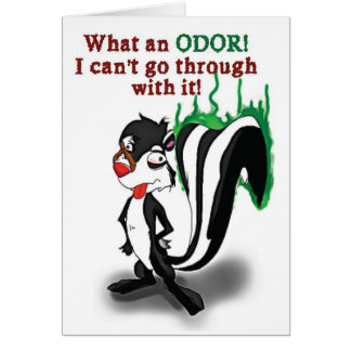 "Quelle odeur !" Carte drôle de sobriété