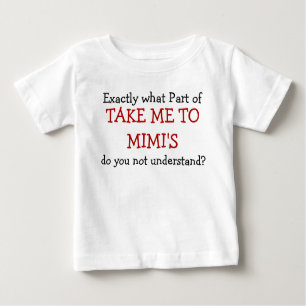 Quelle partie de emmenez-moi au T-shirt bébé de Mi