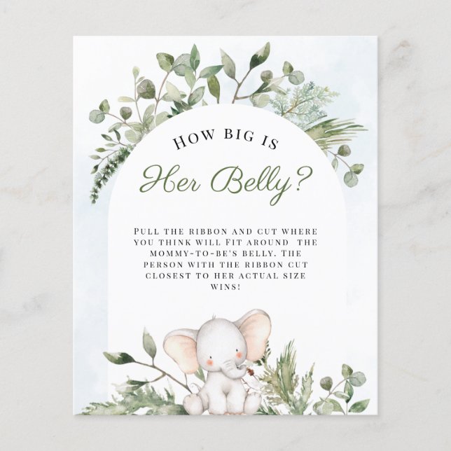 Quelle taille a son ventre garçon Baby shower bleu (Devant)