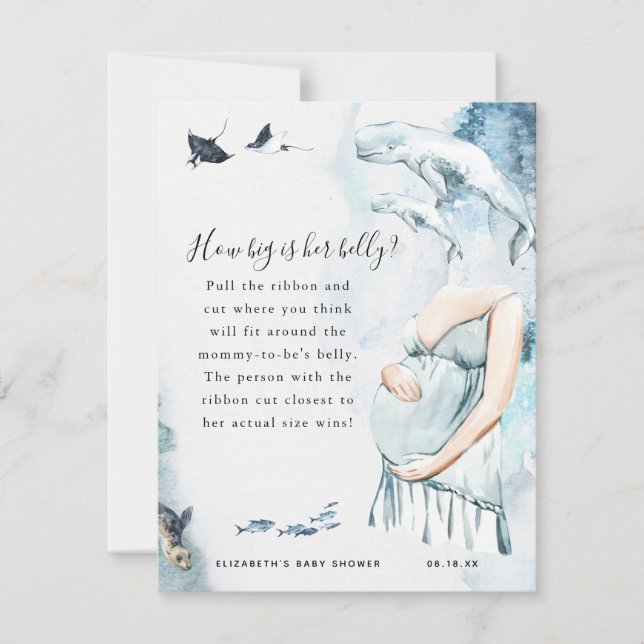 Quelle taille a son ventre ? | Jeu Baby shower (Devant)