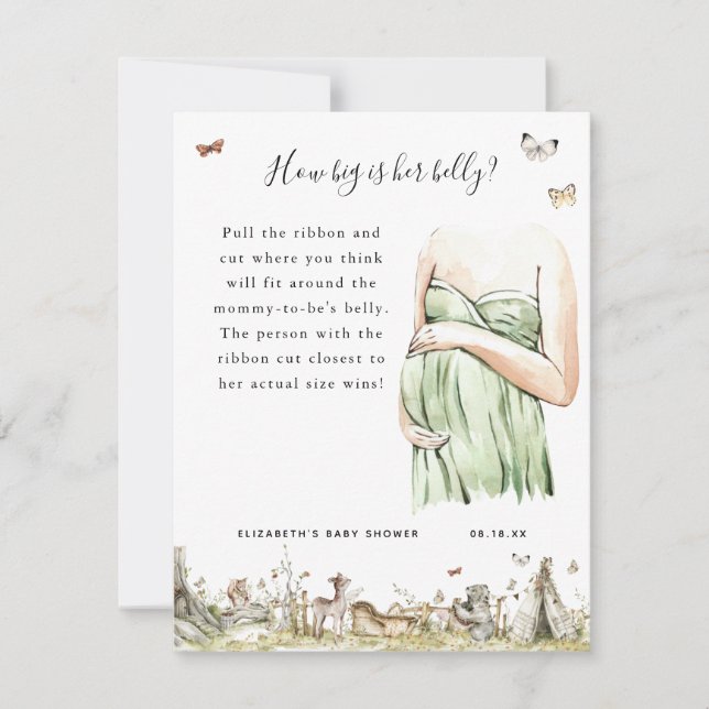 Quelle taille a son ventre ? | Jeu Baby shower (Devant)