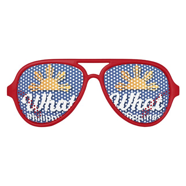Quelles lunettes de soleil marquées WhatPhilipines (Devant)