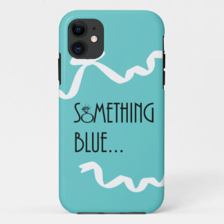 Quelque chose coque iphone bleu