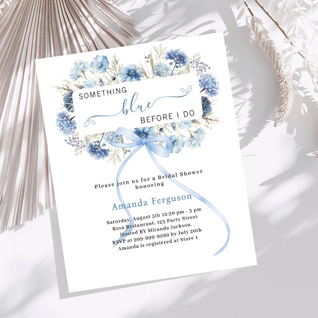 Quelque chose de bleu avant de faire floral nuptia (Créateur téléchargé)