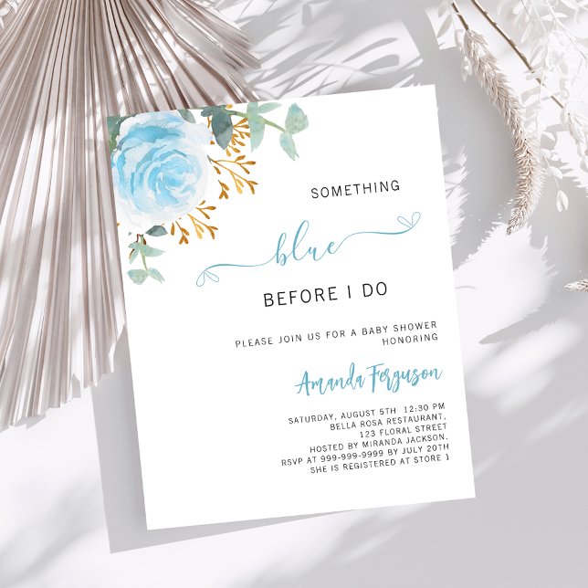 Quelque chose de bleu avant de faire floral nuptia (Créateur téléchargé)