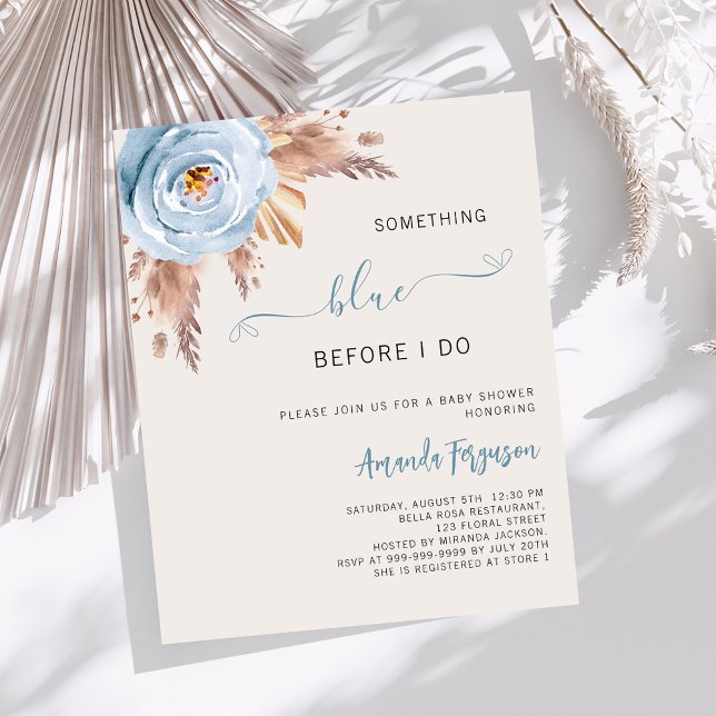 Quelque chose de bleu avant que je ne boho Douche  (Créateur téléchargé)