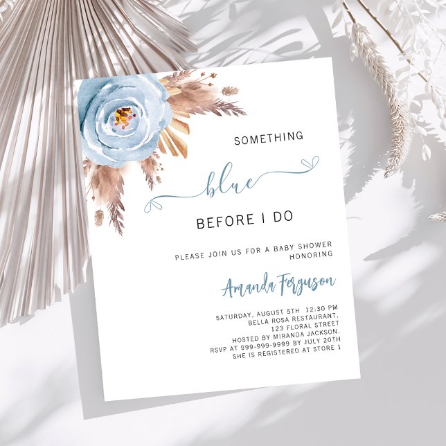 Quelque chose de bleu avant que je ne boho Douche  (Créateur téléchargé)