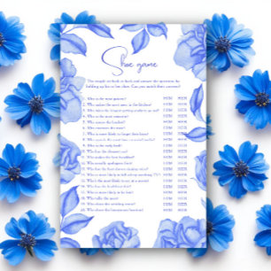 Quelque chose de bleu floral Baby shower Jeu de ch