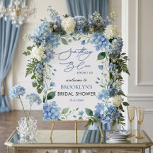 Quelque chose de bleu Hydrangea Baby Shower