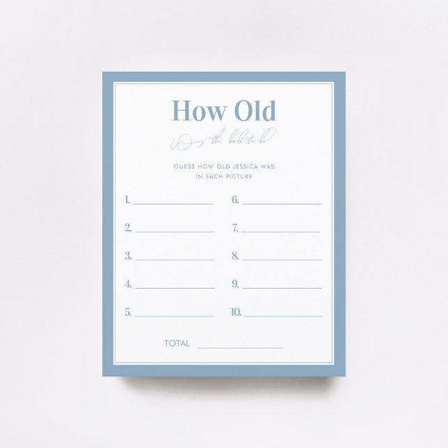 Quelque Chose De Bleu Quel Âge Était Le Jeu De Mar (Créateur téléchargé)