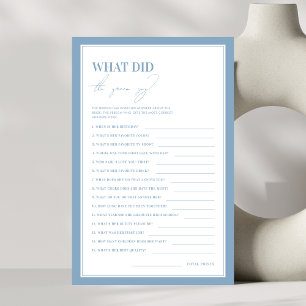 Quelque chose de bleu Qu'est-ce que la salle a dit