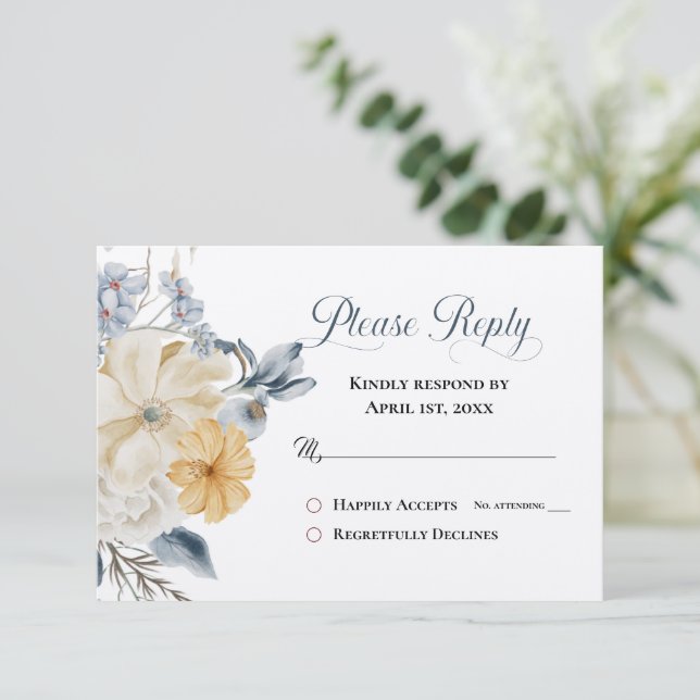 QUELQUE CHOSE DE BLEU - Répondez à RSVP (Debout devant)