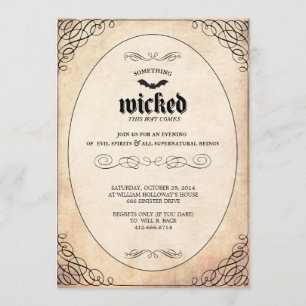 Quelque chose invitation mauvaise de partie de