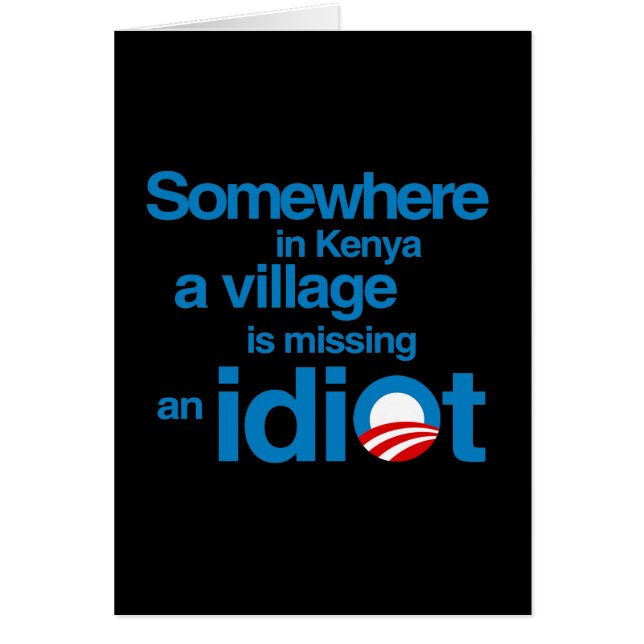 Quelque part au Kenya, un village manque un idiot (Devant)