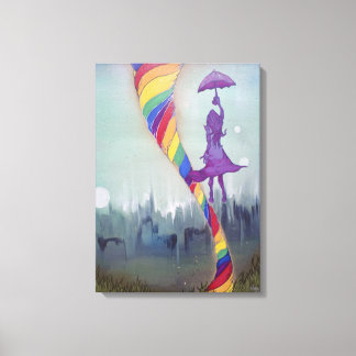 Quelque part sous l'impression en toile