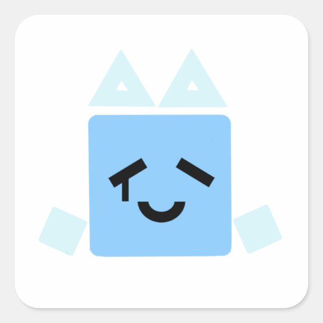 Quelques uns Happy one cube cyan jsab autocollant (Devant)