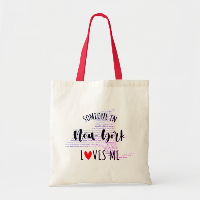 Quelqu'Un À New York M'Aime Sac fourre-tout (Devant)
