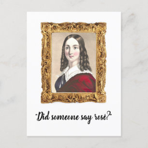 "Quelqu'Un A-T-Il Dit Rosé ?" Carte postale Funny