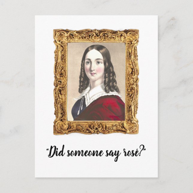 "Quelqu'Un A-T-Il Dit Rosé ?" Carte postale Funny  (Devant)