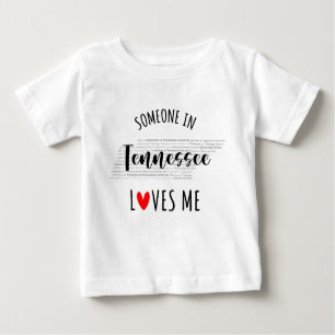 Quelqu'Un Dans Le Tennessee M'Aime Carte T-shirt B