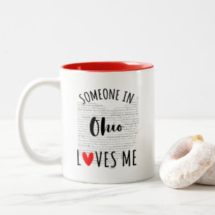 Quelqu'Un Dans L'Ohio M'Aime Mapper La Mug De Café