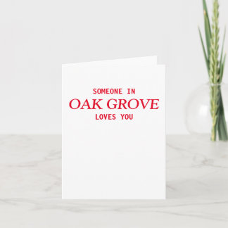 QUELQU'UN DANS OAK GROVE T'AIME