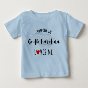 Quelqu'Un En Caroline Du Sud M'Aime Un T-shirt Béb
