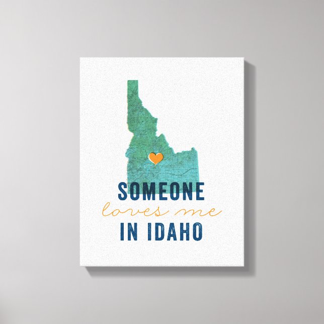 Quelqu'un m'aime dans la toile Idaho (Recto)