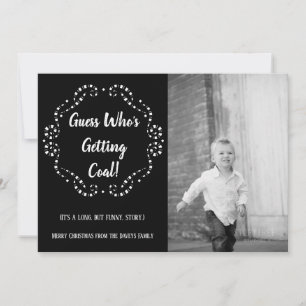 Quelqu'un reçoit du charbon   Carte appartement de