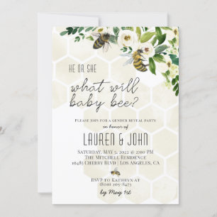 Qu'est-ce que Baby Bee Genre Révélera Invitation