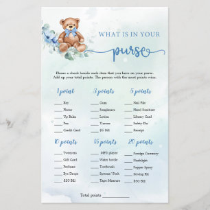 Qu'est-ce que dans votre sac à main Jeu Teddy Bear