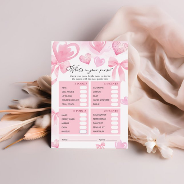 Qu'est-ce que dans votre sac Baby shower Valentine (Créateur téléchargé)