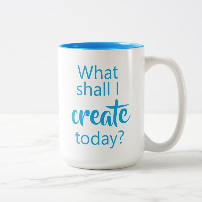 Qu'Est-Ce Que Je Vais Créer Aujourd'Hui ? Café Mug (Droit)