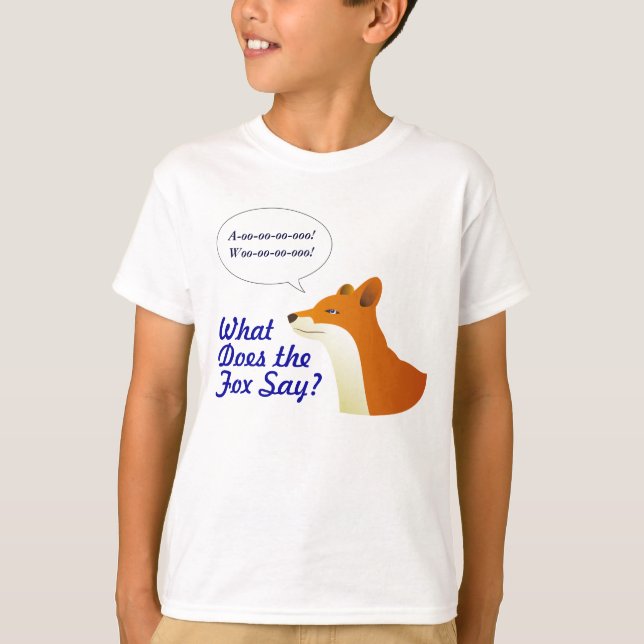 Qu'est-ce que le Fox dit t-shirt drôle (Devant)