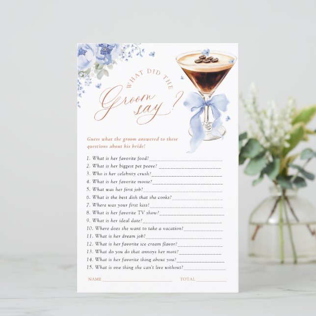 Qu'est-ce que le marié a dit Jeu de Baby Shower Ma (Debout devant)