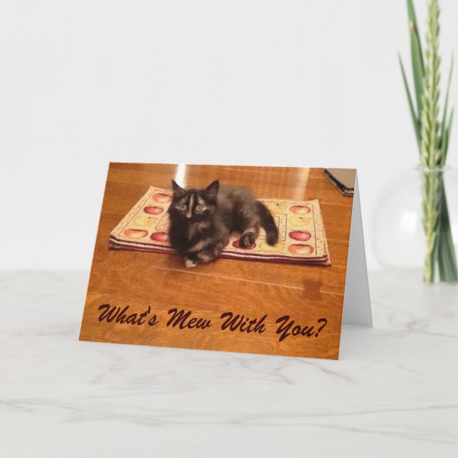 Qu'est-ce que Mew With You ? Carte de vœux (Devant)