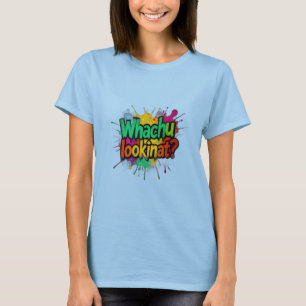 Qu'est-ce que tu regardes drôle T-shirt de rue mod