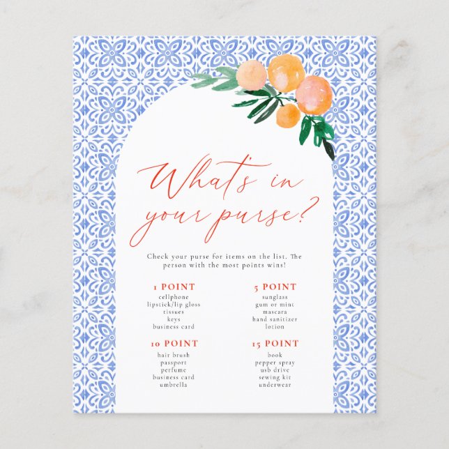 Qu'est-ce qu'il y a dans votre sac Jeu de Baby Sho (Devant)